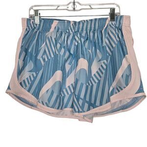 Nike Dri Fit Running Shorts Blue White Size XL